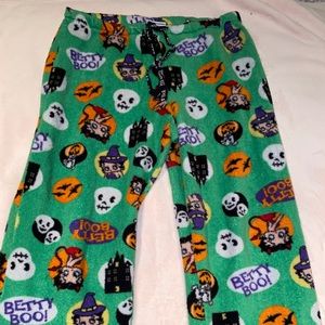 Green Betty Boop Halloween pjs
